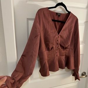 Express Mauve Blouse size large